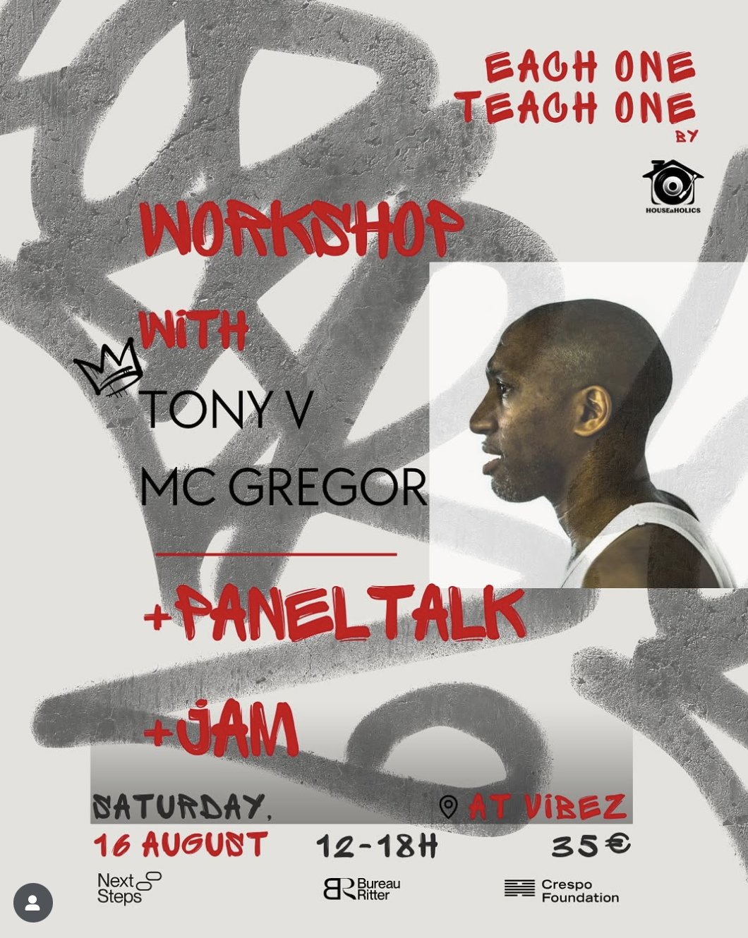 Workshop with Tony V MC Gregor