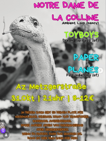 Notre Dame De La Colline / Toyboys / Paper Planes