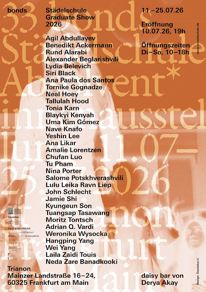 bonds – Absolvent*innenausstellung Städelschule