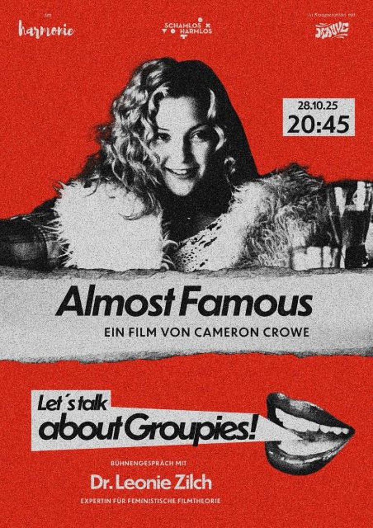 “Almost Famous” (Film) + Bühnengespräch mit Dr. Leonie Zilch