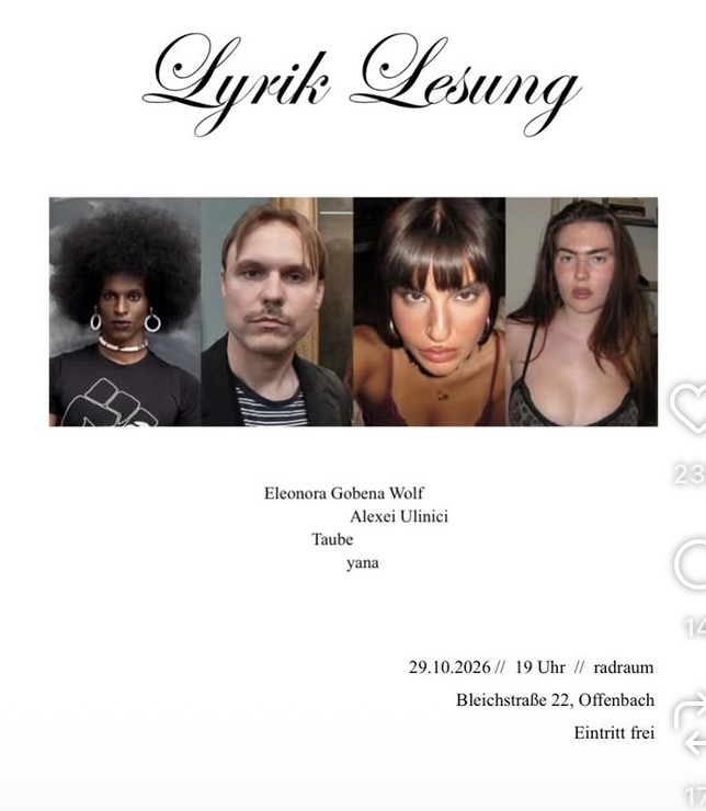 Lyrik Lesung