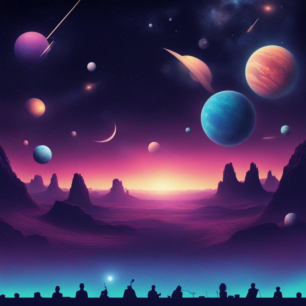 Kosmische Synth-Nacht